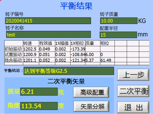 平衡结果 平衡结果