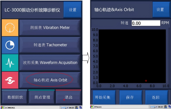 轴心轨迹功能